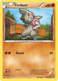 Timburr (58) - Black and White - Pokemon card