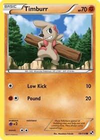 Timburr (59) - Black and White - Pokemon card