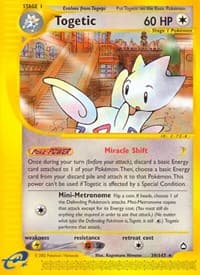 Togetic - Aquapolis - Pokemon card