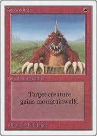 Burrowing - Unlimited Edition - Magic: The Gathering card