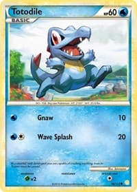 Totodile - HeartGold SoulSilver - Pokemon card