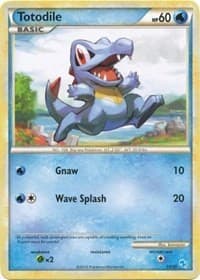 Totodile (#14) - HGSS Trainer Kit: Gyarados & Raichu - Pokemon card