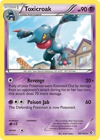 Toxicroak - Boundaries Crossed - Pokemon card