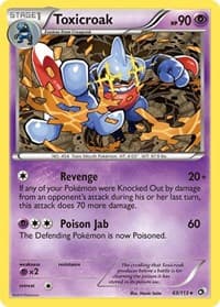 Toxicroak - Legendary Treasures - Pokemon card