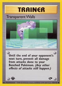 Transparent Walls - Gym Challenge - Pokemon card