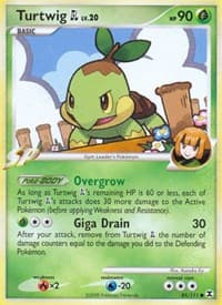 Turtwig GL - Rising Rivals - Pokemon card