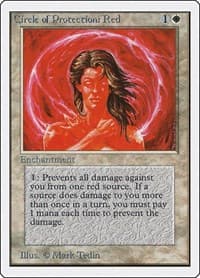 Circle of Protection: Red - Unlimited Edition - Magic: The Gathering card
