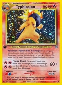 Typhlosion (17) - Neo Genesis - Pokemon card