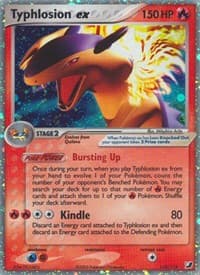 Typhlosion ex - EX Unseen Forces - Pokemon card