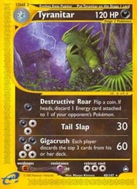 Tyranitar - Aquapolis - Pokemon card