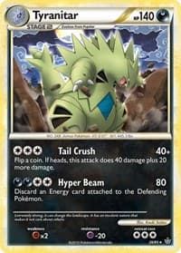 Tyranitar - Unleashed - Pokemon card