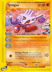 Tyrogue - Aquapolis - Pokemon card