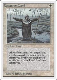 Consecrate Land - Unlimited Edition - Magic: The Gathering card