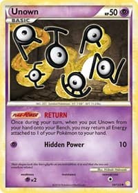Unown (54) - HeartGold SoulSilver - Pokemon card