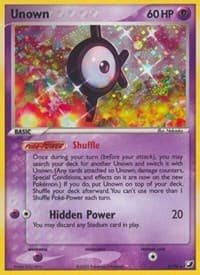 Unown (K) - EX Unseen Forces - Pokemon card