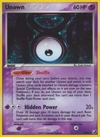 Unown (V) - EX Unseen Forces - Pokemon card