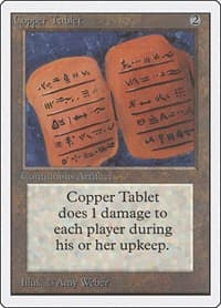 Copper Tablet - Unlimited Edition - Magic: The Gathering card