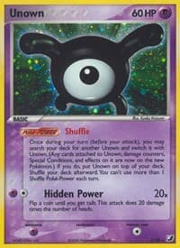 Unown (X) - EX Unseen Forces - Pokemon card