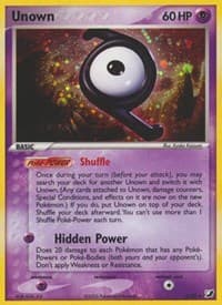 Unown (Z) - EX Unseen Forces - Pokemon card