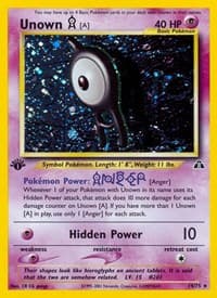 Unown [A] (14) - Neo Discovery - Pokemon card