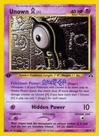 Unown [A] (33) - Neo Discovery - Pokemon card