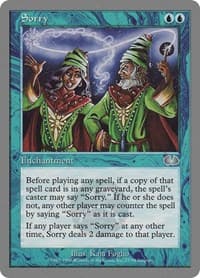 Sorry - Unglued - Magic: The Gathering card