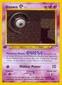 Unown [C] - Neo Destiny - Pokemon card