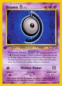 Unown [D] - Neo Discovery - Pokemon card