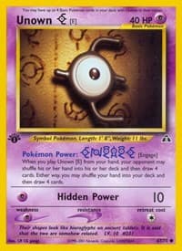 Unown [E] - Neo Discovery - Pokemon card