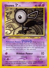 Unown [F] - Neo Discovery - Pokemon card