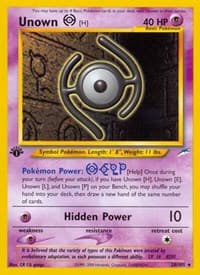 Unown [H] - Neo Destiny - Pokemon card