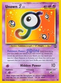 Unown [J] - WoTC Promo - Pokemon card