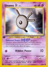 Unown [K] - Neo Revelation - Pokemon card