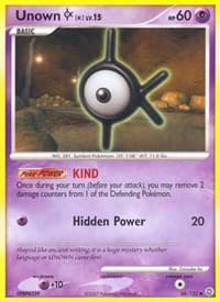 Unown [K] - Secret Wonders - Pokemon card