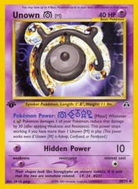 Unown [M] - Neo Discovery - Pokemon card