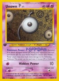 Unown [P] - Neo Destiny - Pokemon card
