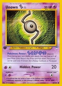 Unown [S] - Neo Destiny - Pokemon card