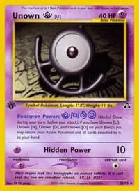 Unown [U] - Neo Discovery - Pokemon card