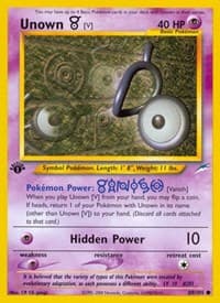 Unown [V] - Neo Destiny - Pokemon card