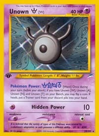 Unown [W] - Neo Destiny - Pokemon card
