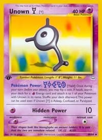 Unown [Y] - Neo Revelation - Pokemon card