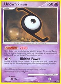 Unown [Z] - Secret Wonders - Pokemon card