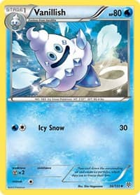 Vanillish - Plasma Storm - Pokemon card