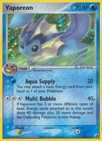 Vaporeon - EX Unseen Forces - Pokemon card