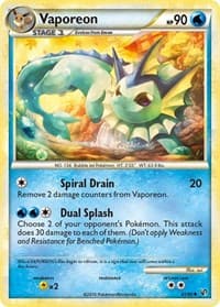 Vaporeon - Undaunted - Pokemon card
