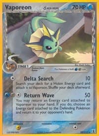 Vaporeon (Delta Species) - EX Delta Species - Pokemon card