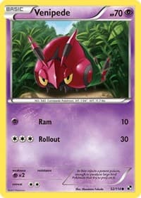 Venipede - Black and White - Pokemon card