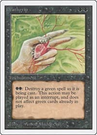 Deathgrip - Unlimited Edition - Magic: The Gathering card