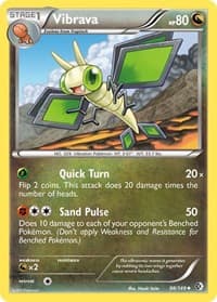 Vibrava - Boundaries Crossed - Pokemon card