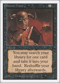 Demonic Tutor - Unlimited Edition - Magic: The Gathering card